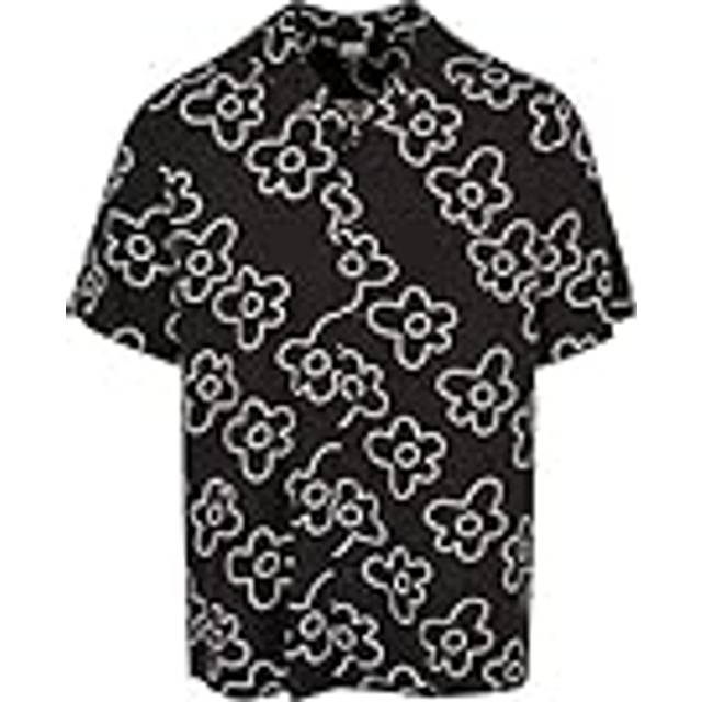 UC Men UC Viscose AOP Resort Shirt Black / 4XL Skjorta