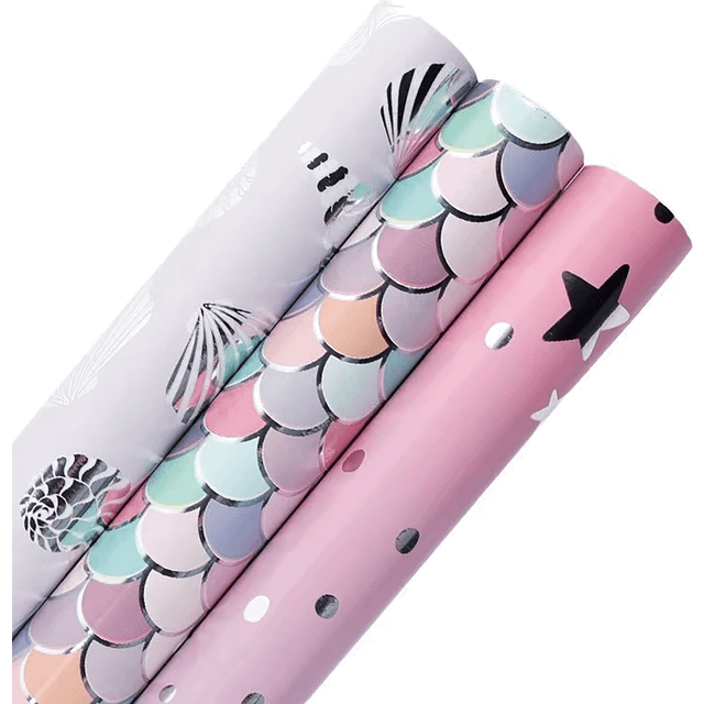 SHEIN 43cm*3m Metallic Wrapping Paper, 80g Neutral Gift Wrapping Paper, Suitable For Parties, Friends, Birthday, And Other Occasions Valentine Day