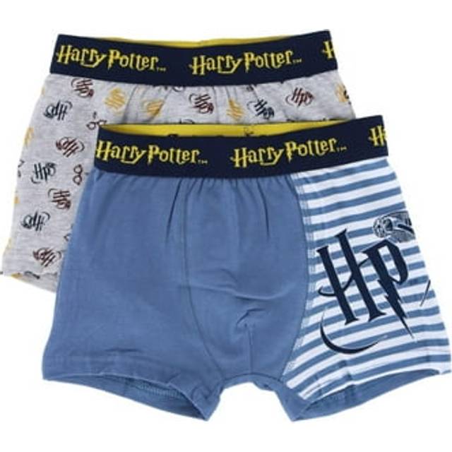 Textiel Trade Harry Potter Boys Boxer Briefs (2 Pack) - Multi 7/8 - White (7/8)