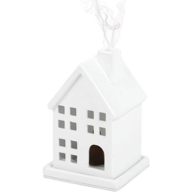 Something Different House Incense Cone Holder - White - one size