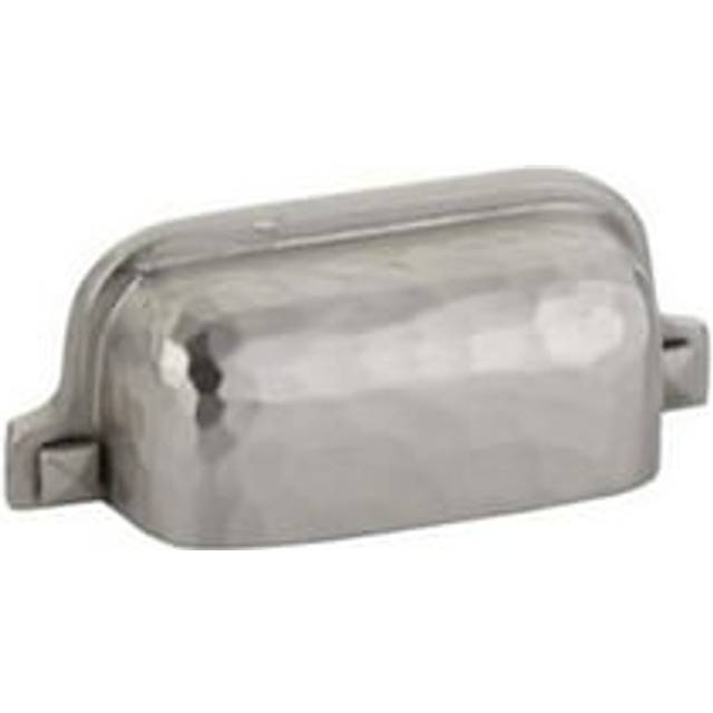 3 in. Center to Center Hammered Bin Cabinet Pull, Satin Nickel
