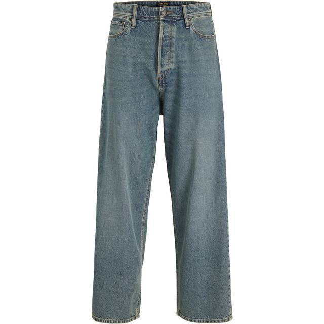 Jack & Jones – Ron – Ljusblå skaterjeans i vintagetvätt