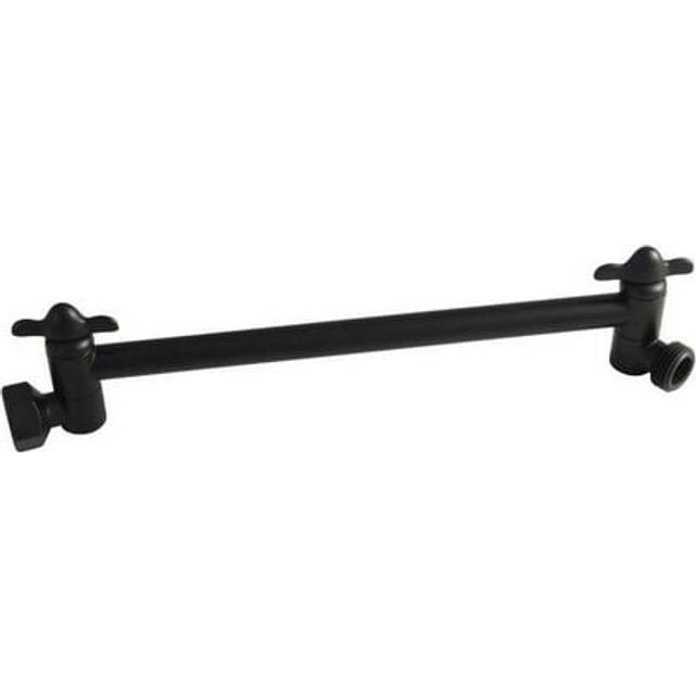 10 in. High-Low Shower Arm Adjustable, Matte Black