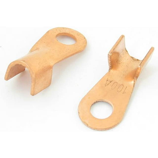 2 pcs ring tongue cable connecting copper passing through terminals 100a