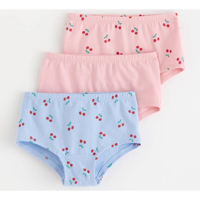 Lindex Kids' Cotton Stretch Hipster Briefs, Pack of 3, Multi