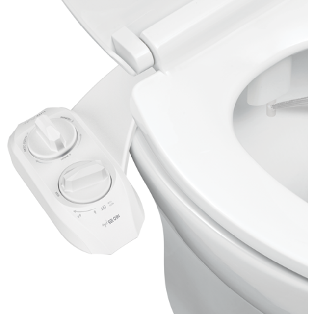 LUXE Bidet NEO 185 Plus - Only Patented Bidet Attachment for Toilet Seat  Innovative Hinges to Clean  Slide-in Easy Install  Advanced 360 Self-Clean