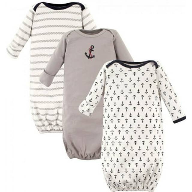 Luvable Friends Unisex Baby Cotton Gowns  Boy Nautical  Preemie-Newborn