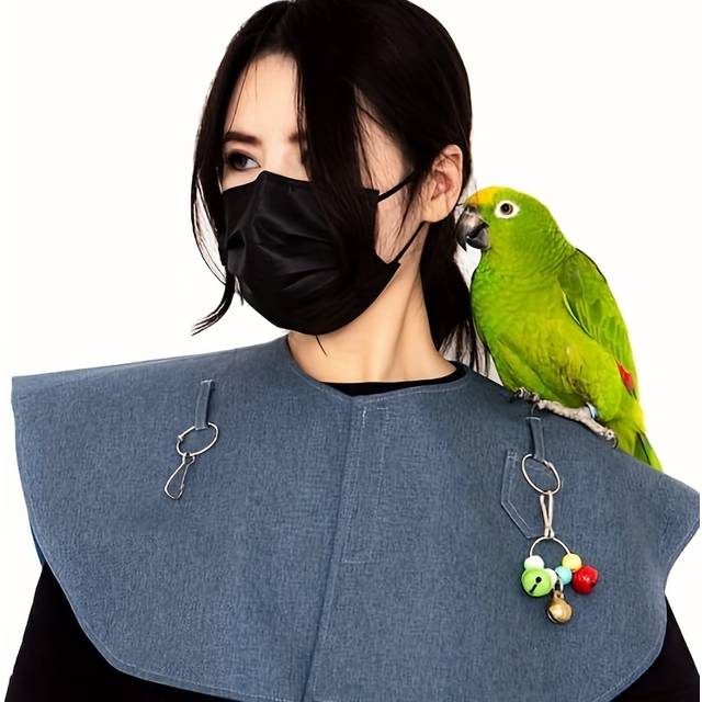 TEMU Parrot Anti-scratch Shoulder Bird Anklet Toys, Multi-functional Bird Diaper Flight Suits Pee Pads Diaper Poop Shawl For Small Medium Cockatiel Parakeet Macaw Lovebirds