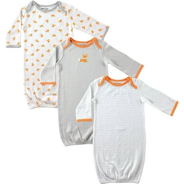 Luvable Friends Unisex Baby Cotton Gowns  Fox  Preemie/Newborn