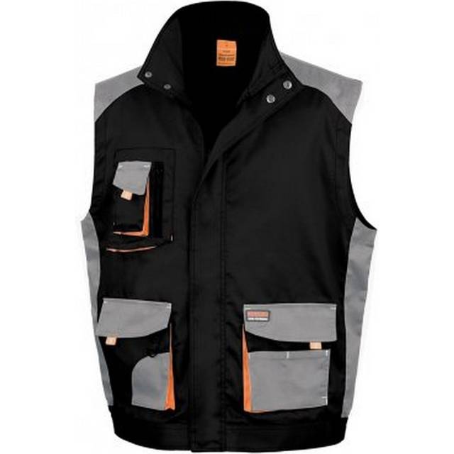 (3XL, Black/Grey) Result Work-Guard Mens Lite Gilet