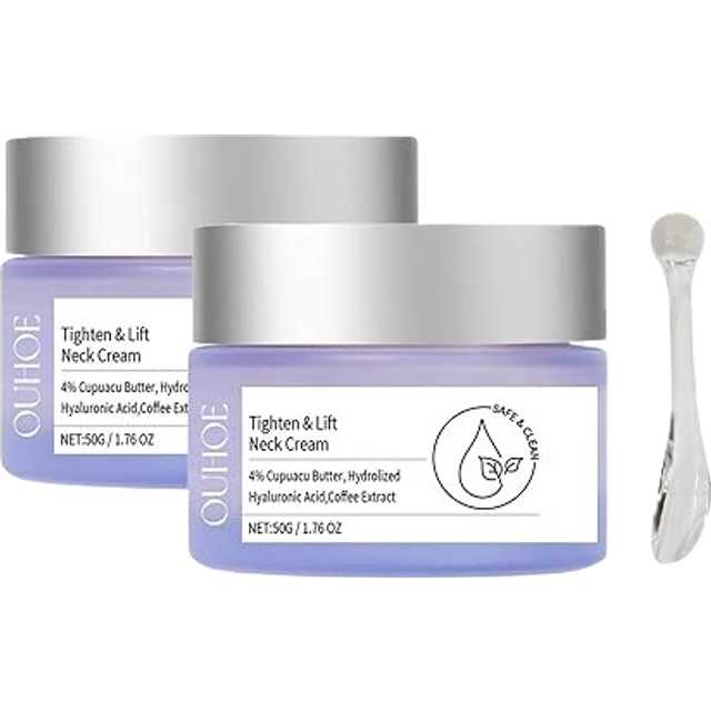 2 flaskor tighten and lyft nackkräm hals och dekollet kräm gå ren hals Firming Cream bäst för att strama åt sovande hud hals tightening lyft upp huden för ansiktet, nacke