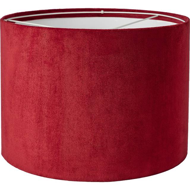 MOLNSKIKT lampskärm, mörkröd sammet, 33 cm