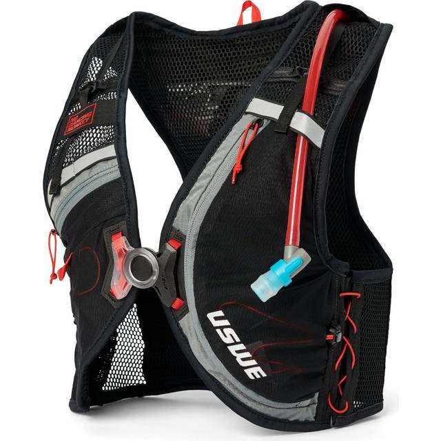 USWE Rush 8L Hydration Vest Vätskeryggsäck Carbon Black , M (M)