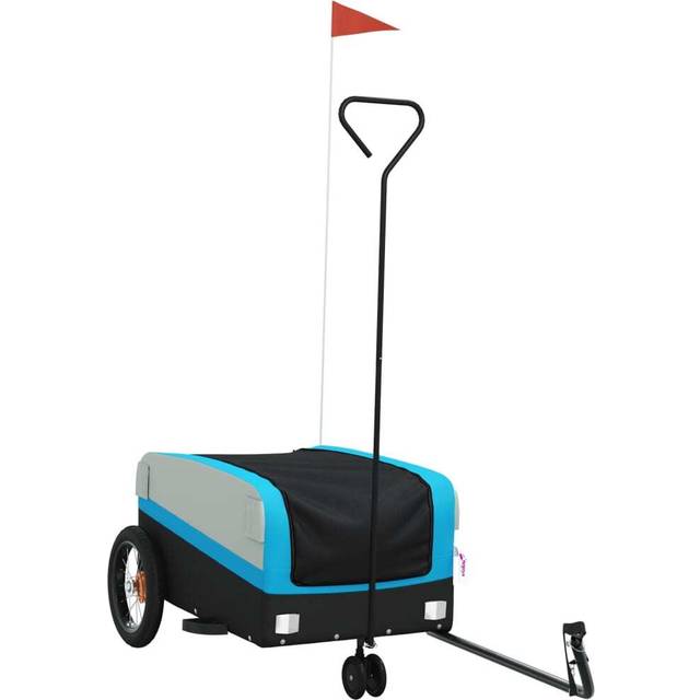 Cykelvagn svart och blå 30 kg järn