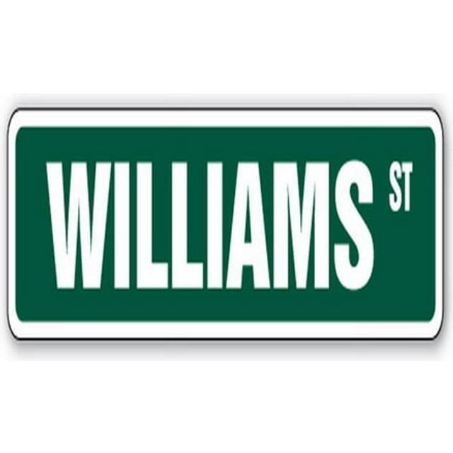 SignMission SS-624-Williams 6 x 24 in. Childrens Name Room Decal Street Sign - Williams