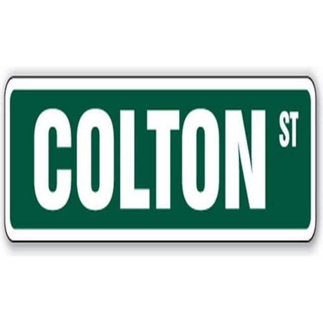 SignMission SS-624-COLTON 6 x 24 in. Childrens Name Room Decal Street Sign - Colton