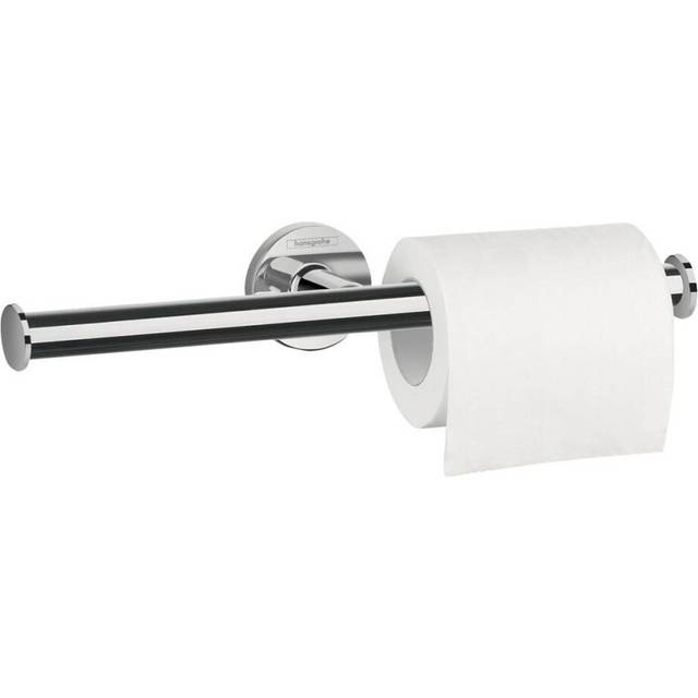 Hansgrohe Logis Bathroom Double Toilet Roll Holder Wall Mounted Chrome Modern - One Size