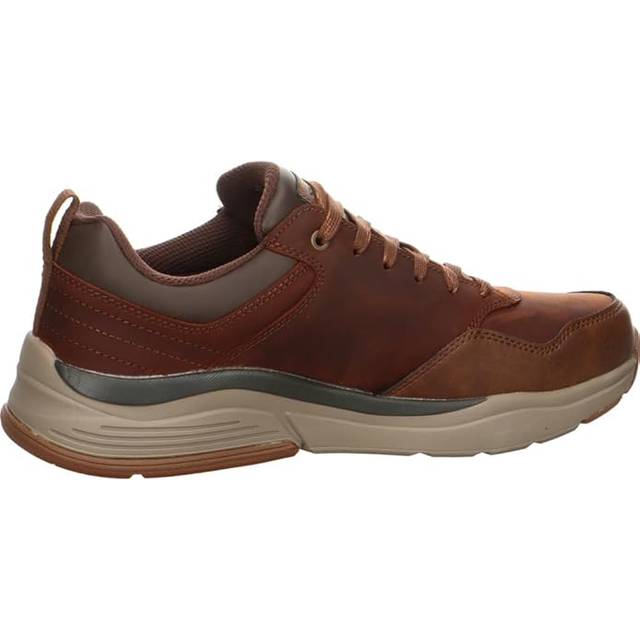 Skechers Men's Benago Hombre Brown Waterproof Walking Shoe - UK 10