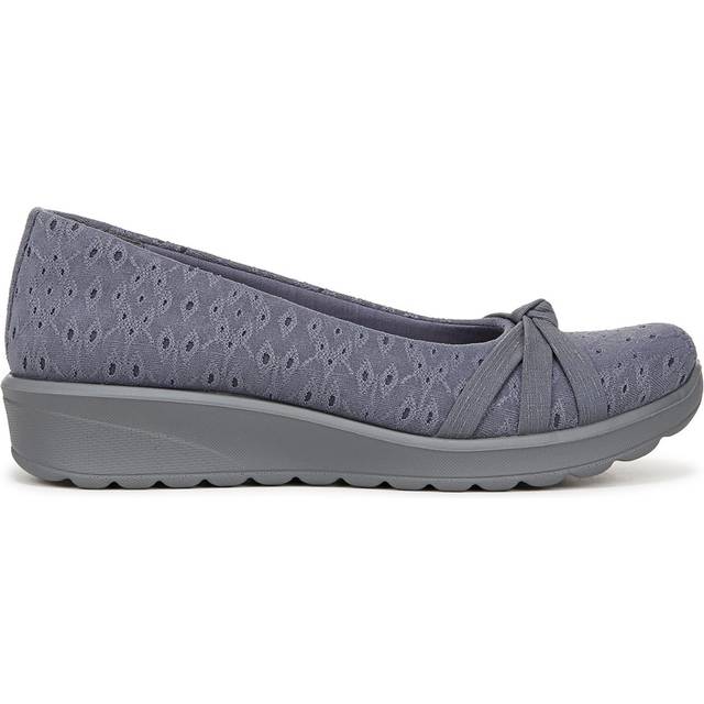 Bzees For LifeStride Gem 2 Slip On Shoes (Blue Floral Dot Fabric) 9.5 M