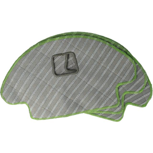 Cleaning Cloths 3-Pack Parquet Tiles compatible with iRobot Roomba Combo Robotic Vacuum Cleaner - wet mop pad, microfibre pad, 18 x 14.5 cm - Vhbw
