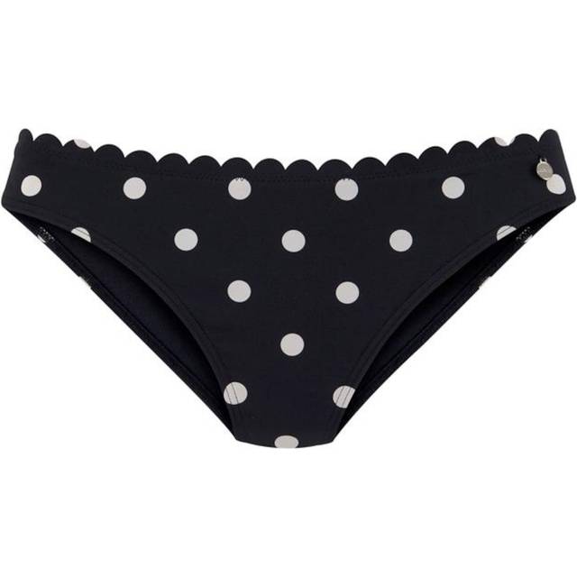 LASCANA Polka Dot Bikini Bottoms - Black/white