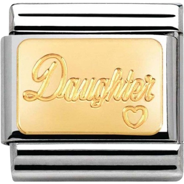 Nomination Classic Gold Daughter Friends &amp; Family Charms