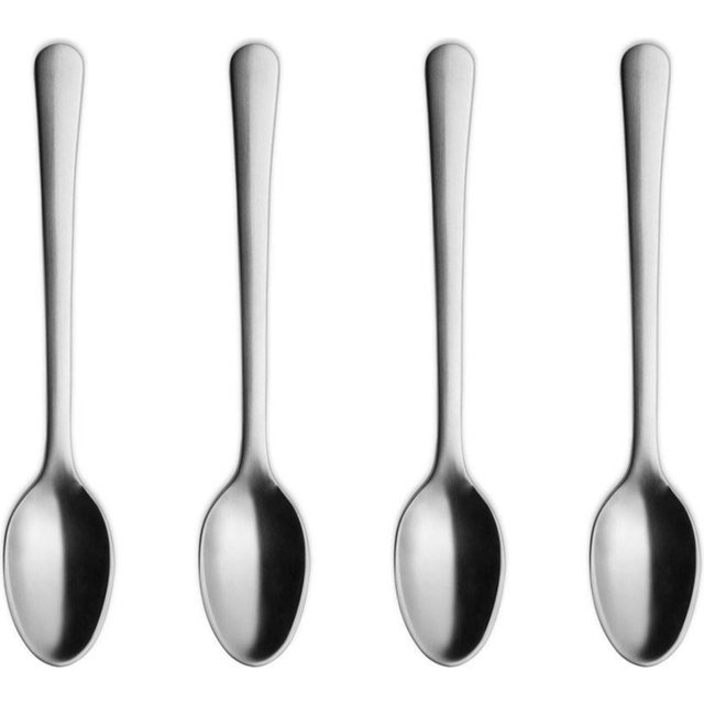 Georg Jensen Copenhagen matt te- och kaffesked 4-pack - Silverfärgad