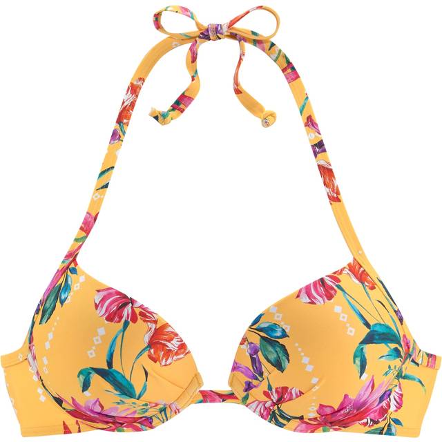 Sunseeker 'Modern' Push-Up Bikini Top - Yellow Print