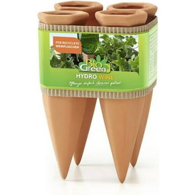 Bio Green  7.1 x 1.6 in. Watering System Hydro Wine, Terracotta - 4 Piece