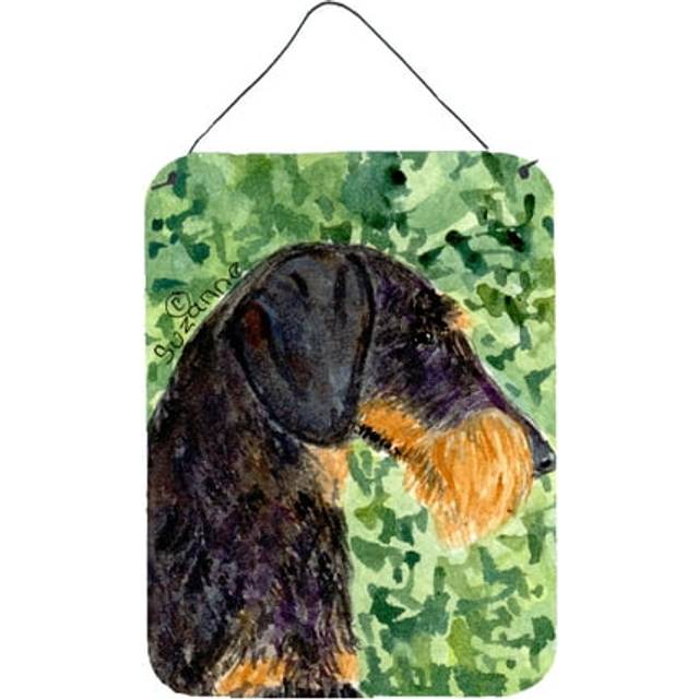 """""Caroline's Treasures SS8805DS1216 Dachshund Aluminium Metal Wall or Door Hanging Prints  16"""""""" x 12""""""""  Multicolor"""""