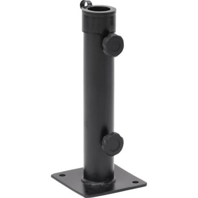 vidaXL Parasol Base for Ø38/48 mm Pole Matt Black Steel