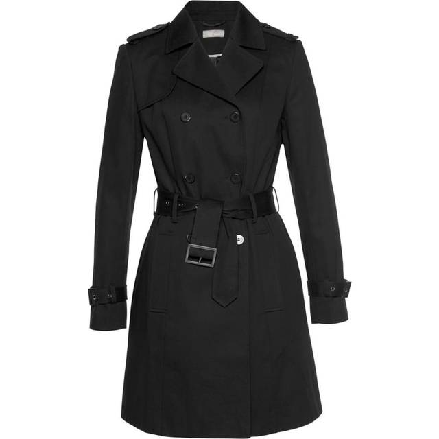 Aniston Classic Trench Coat - Black