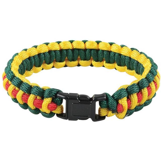 Rothco Armband av Fallskärmslina Grön, Röd, Gul