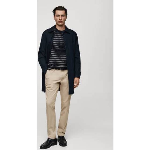 Barna slim-fit twill chino trousers beige - Man - 38 - MANGO MAN - Beige