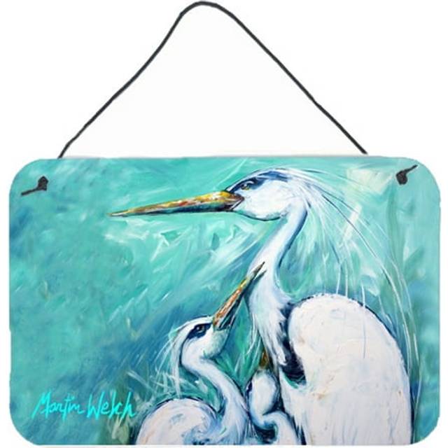 """""Caroline's Treasures Mother's Love White Crane Wall or Door Hanging Prints Mw1159Ds812  8 x 12"""""""""""""