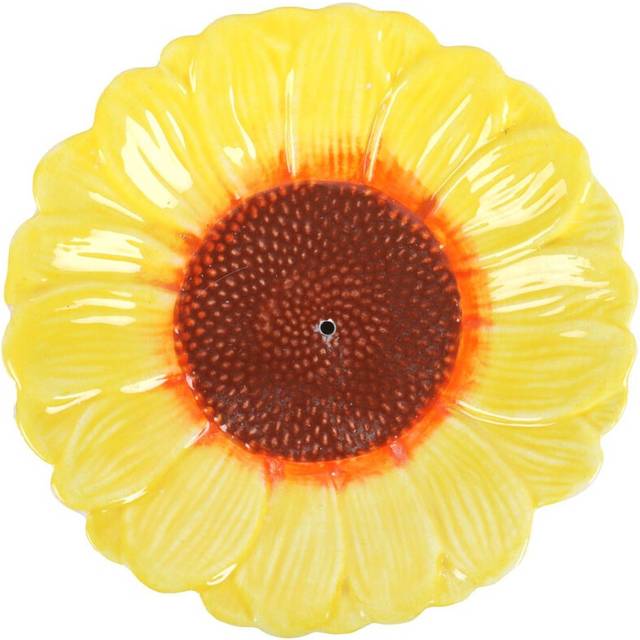 Something Different Sunflower Incense Holder - Yellow/brown
