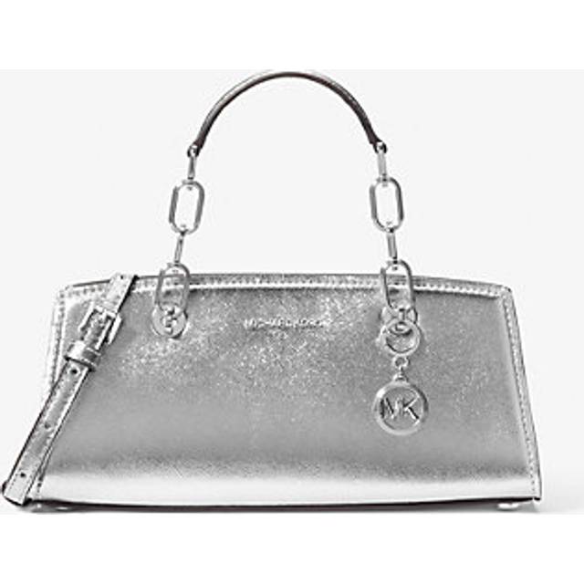 MK Cynthia Small Leather Satchel - Silver - Michael Kors - ONE SIZE