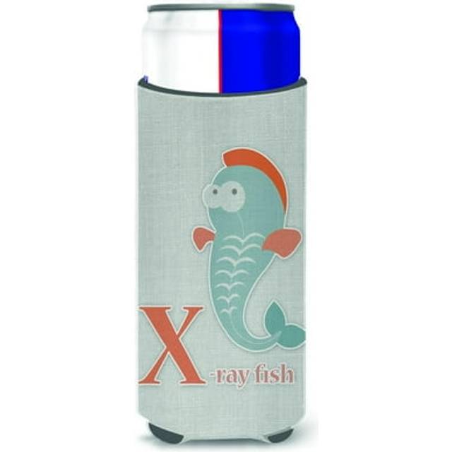Caroline's Treasures Alphabet x For Xray Fish Michelob Ultra Hugger For Slim Cans  Slim Can  Multicolor