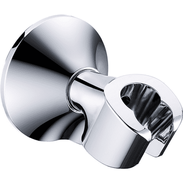 BRIGHT SHOWERS Strong Adhesive Shower Head Holder with Dual Angle Adjustable  Wall Mounted Handheld Shower Bracket  Easy Installation  Screw Mounting