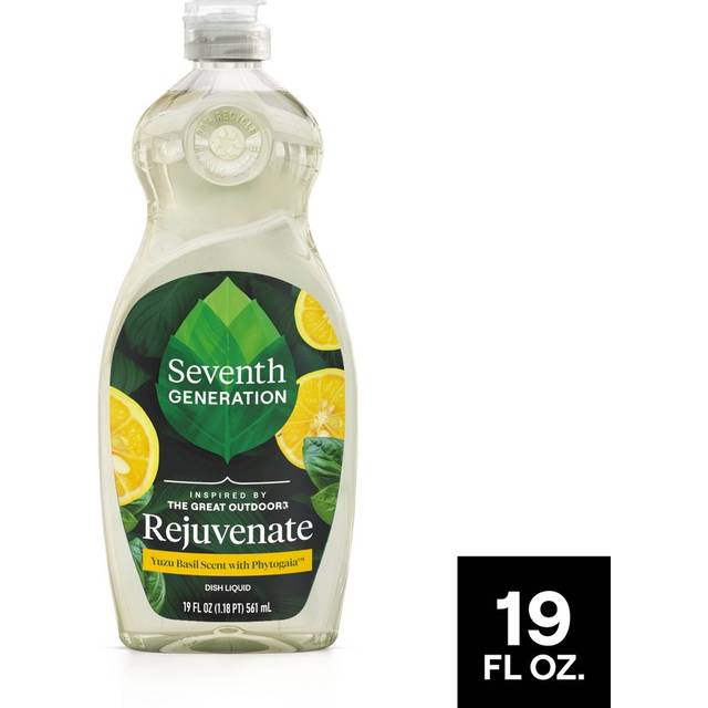 Seventh Generation Dish Liquid Soap Rejuvenate - Yuzu Basil with Phytogaia 19 fl oz