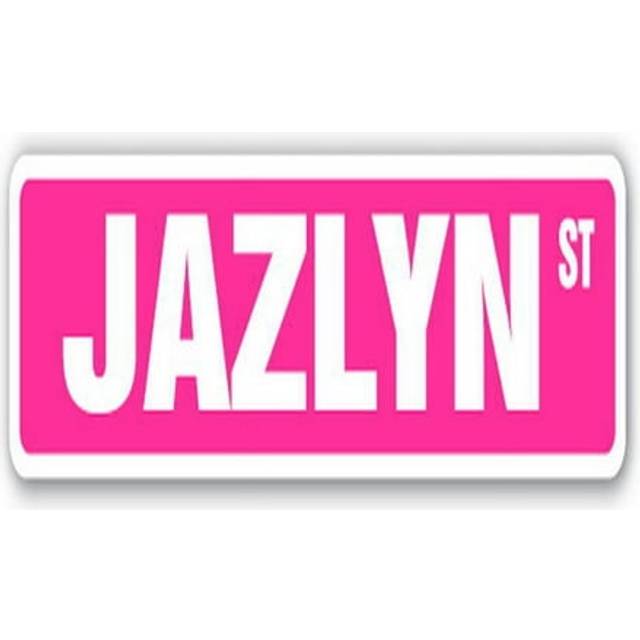 SignMission SS-730-JAZLYN 30 in. Jazlyn Street Childrens Name Room Sign