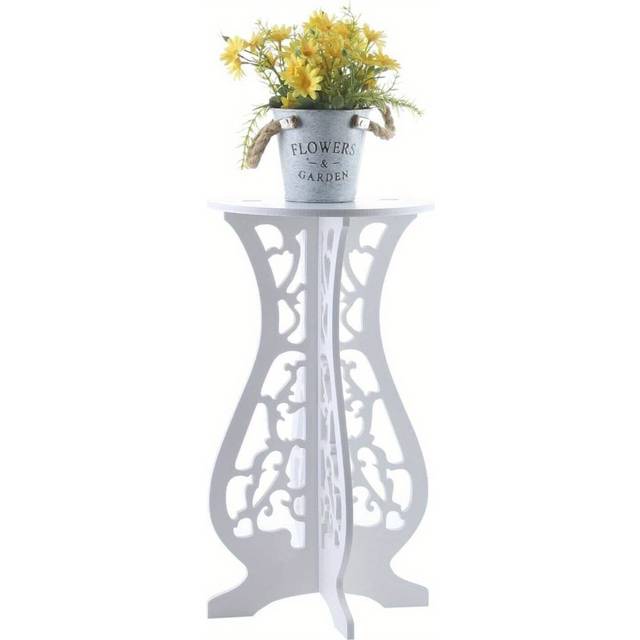 TEMU Plant Stand 45.5cmx25cm Plant Pots Indoor Tall Plant Stand Rack Home Decor Storage Racks Hollow Plant Stand For Indoor And Outdoor Home Decoration