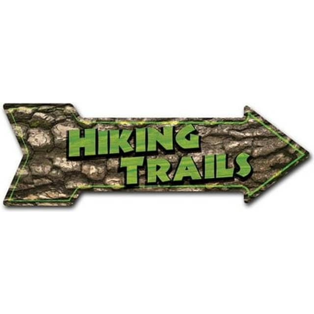 SignMission D-A-8-999821 8 x 24 in. Indoor & Outdoor Decor Direction Sticker Vinyl Wall Decals - Hiking Trails - 24 in.