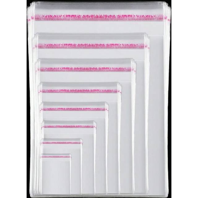 SHEIN 100pcs, OPP Transparent Self-Adhesive Plastic Gift Bags,For DIY, Party, Halloween, Valentine&#39;s Day, Family Gathering, Wedding Favors, Gift Packaging,
