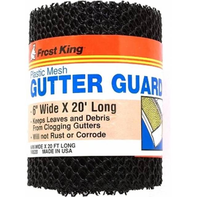 Frost King 6in. X 20ft. Black Plastic Mesh Gutter Guard