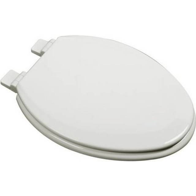 Slow Close Deluxe Molded Wood Elongated Toilet Seat, Biscuit