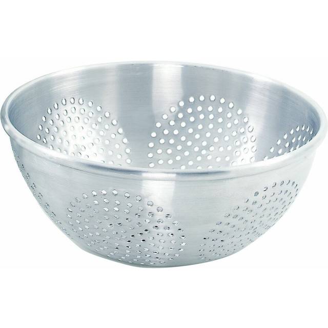 Crestware 12-Quart Chinese Aluminmum Colander  Large  Silver