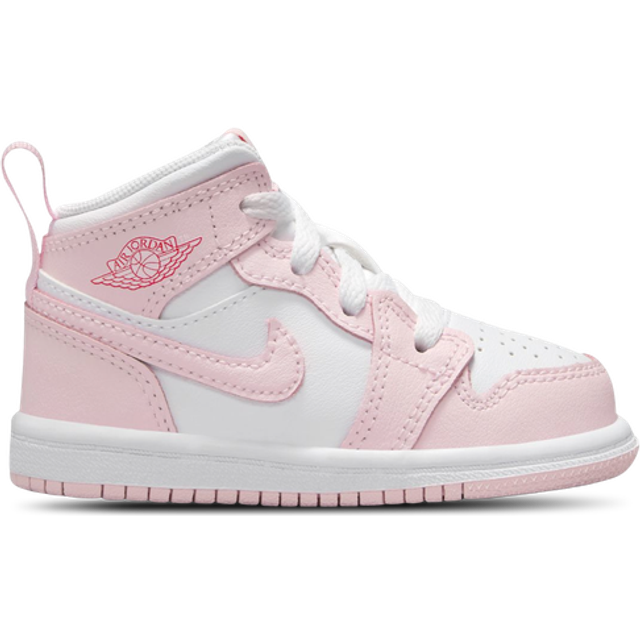Nike Jordan 1 Mid Baby/Toddler Shoes - Pink - 8.5