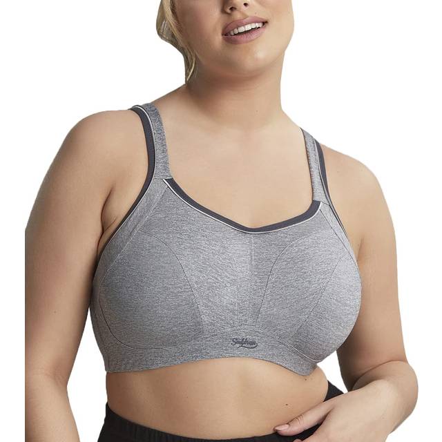 Sculptresse Non Padded Underwired Sports Bra - Charcoal Marl