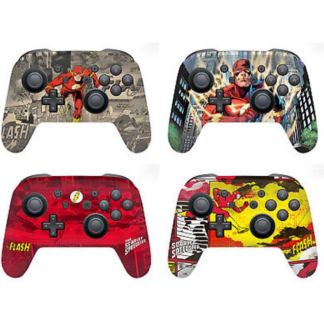 The flash dc comics comic book art vinyl skin for nintendo switch pro controller